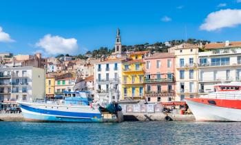 Vue sur le port de Sète (Hérault)