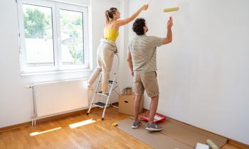 Couleurs vives repeindre appartement locataire