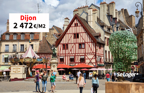 A Dijon, le prix immobilier frôle les 2 500 €/m² !