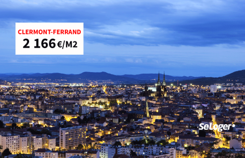 Prix immobilier : comptez 2 166 € du m² pour acheter un logement à Clermont-Ferrand