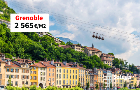 À Grenoble, le prix au m² augmente de 1,1 % sur 1 an et dépasse les 2 500 € !