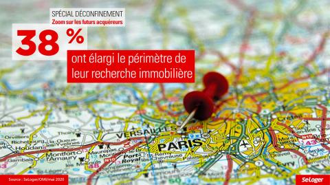 Les candidats-acquéreurs n'hésitent pas à chercher toujours plus loin. Crédit : DR <em>Modifier Article</em> Achat immobilier et déconfinement : tout ce qui a changé en 10 chiffres choc !