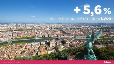 L'évolution du prix des appartements à Lyon. ©Getty <em>Modifier Article</em> Immobilier : le cap des 4 800 € du m² à Lyon est franchi !