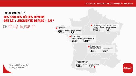 <em>Modifier Article</em> Location : top 5 des villes où les loyers ont le plus augmenté en 1 an