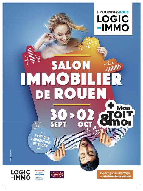 Affiche du salon immobilier de Rouen