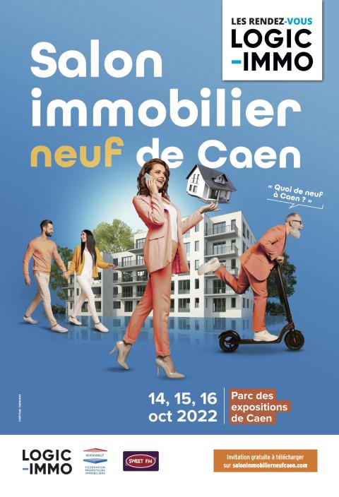 L'affiche du Salon de l'Immobilier Neuf de Caen en 2022