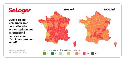 carte investissement locatif dans une passoire thermique