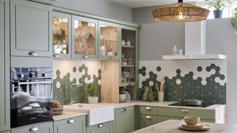 Cuisine verte personnalisée par Cuisinella
