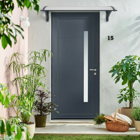 Porte d'entrée avec vitre opaque Lapeyre
