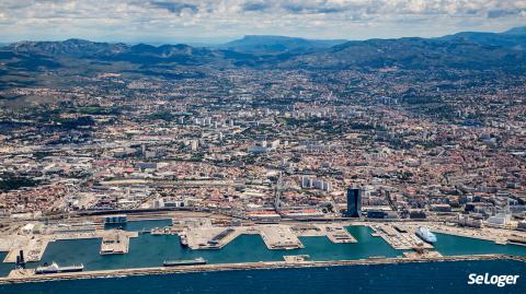 Vue aérienne sur Marseille