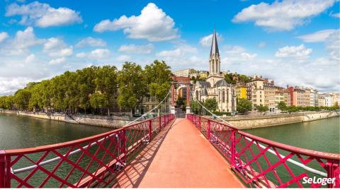 Une passerelle à Lyon en France