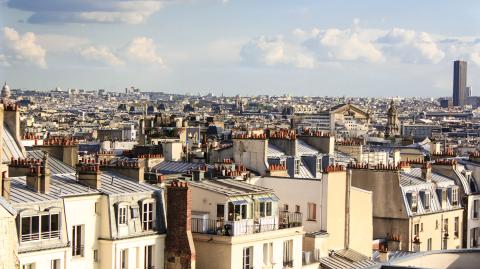 Des immeubles parisiens