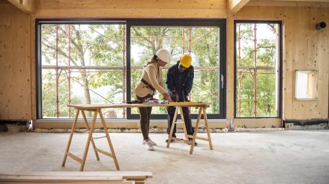 maison en chantier 