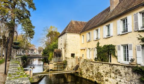 vue sur la ville de Nemours