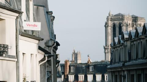 vue sur les toits de paris