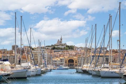 La ville de Marseille en France