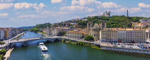 Panoramique de la ville de Lyon