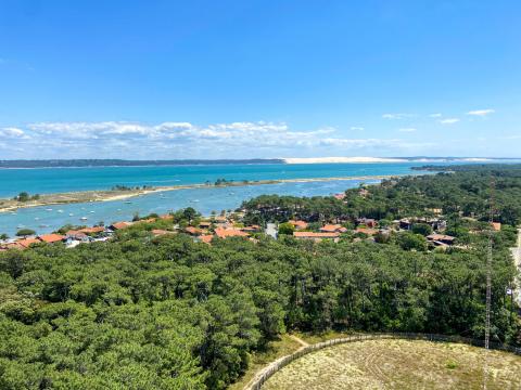 Vue aérienne du bassin d'arcachon