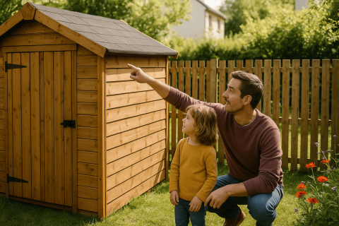 hauteur recommandée pour votre abris de jardin