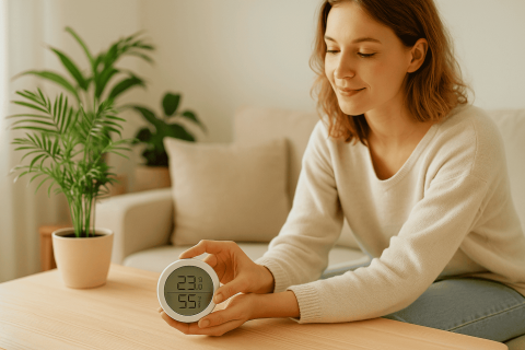 Mesurer le taux d'humidité avec un hygromètre
