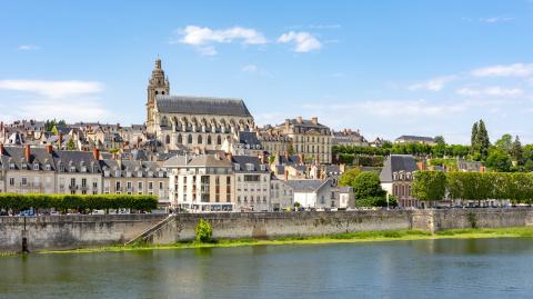 Vue sur Blois et la Loire