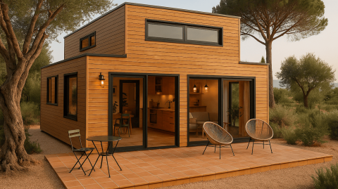 Tiny house avec déco Majorque