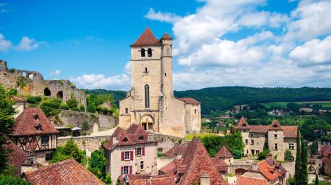 Vue d'un village du Lot 