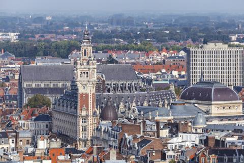 Vue aérienne de Lille