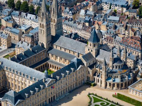 Caen Quartier Saint-Ouen Abbaye aux hommes
