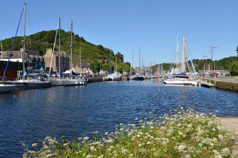 Vue sur le port du Légué à St Brieuc