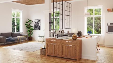 De plus en plus d'astuces émergent pour cloisonner agréablement les espaces sans négliger la luminosité et le confort. © vicnt - Getty images