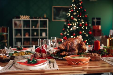 Un repas de fêtes en réduisant l'électricité et le gaz