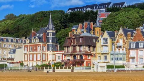 Trouville-sur-Mer, promenade de bord de mer