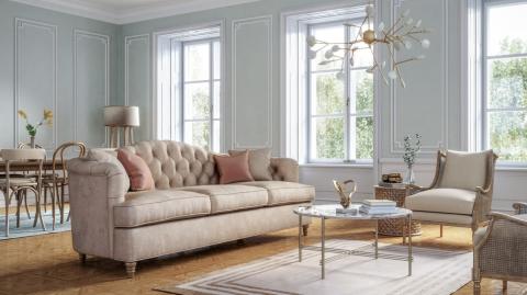 Avec quelques éléments bien choisis, il est possible de reproduire une décoration de style Régence, chic et romantique. © CreativaStudio - Getty images