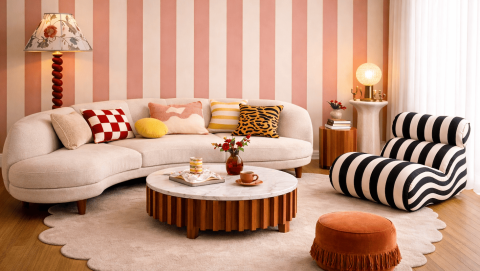 Intérieur inspiré par la tendance Chapithome