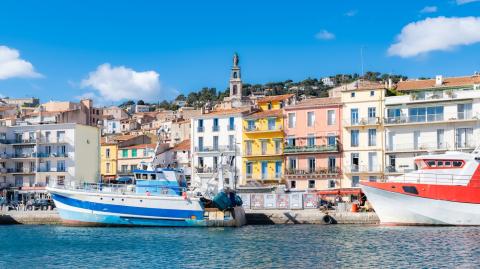 Vue sur le port de Sète (Hérault)
