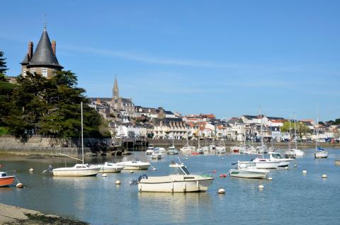 vue sur le port de pornic 