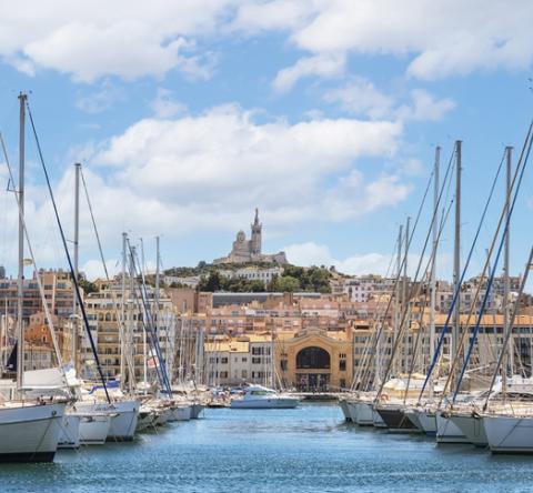 La ville de Marseille en France