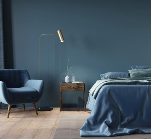 Le bleu nuit, couleur 2025 de la chambre à coucher