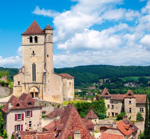 Vue d'un village du Lot 