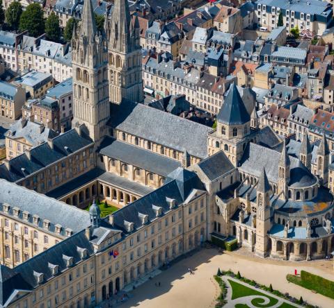 Caen Quartier Saint-Ouen Abbaye aux hommes