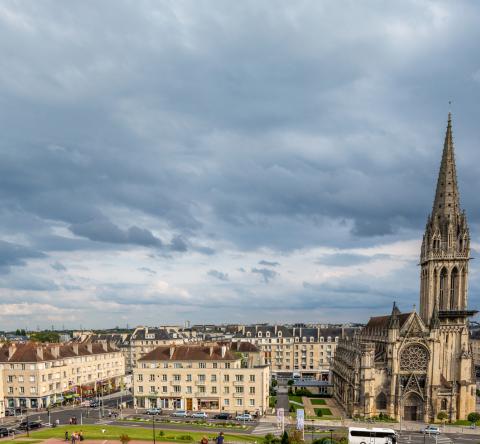 Caen vue générale quartier des fleurs