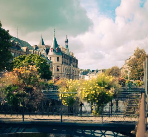 Quimper rivière odet quartier terre noire