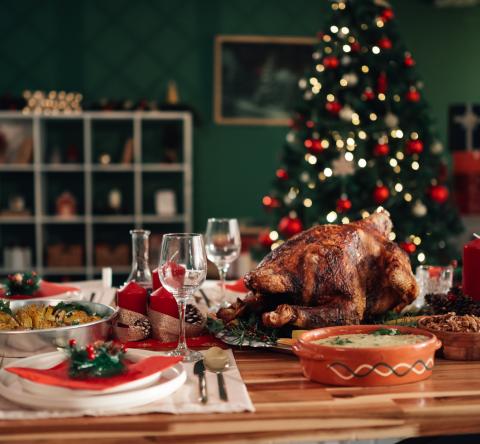 Un repas de fêtes en réduisant l'électricité et le gaz