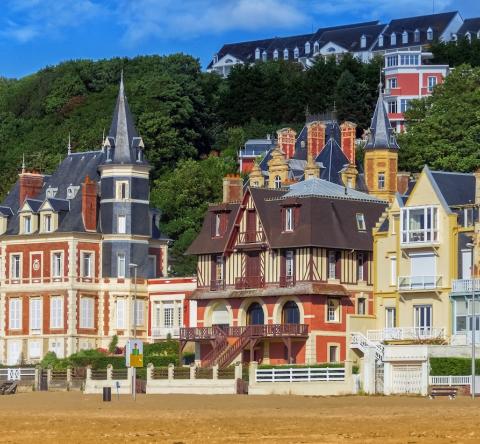 Trouville-sur-Mer, promenade de bord de mer