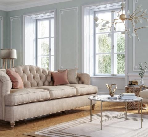 Avec quelques éléments bien choisis, il est possible de reproduire une décoration de style Régence, chic et romantique. © CreativaStudio - Getty images