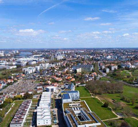 Panorama de la ville de Rezé, près de Nantes