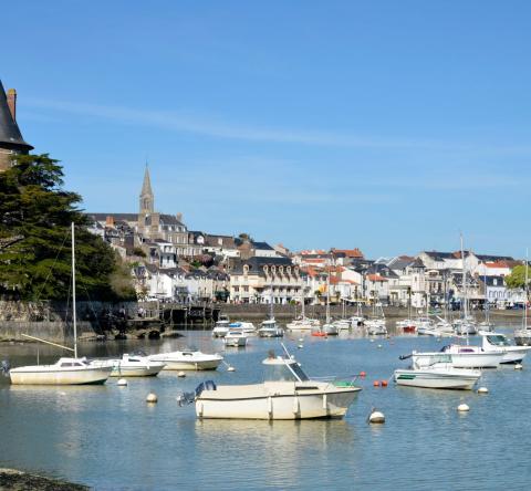 vue sur le port de pornic 