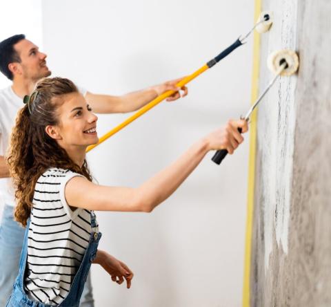 Peinture effet béton ciré : le look industriel à prix mini.