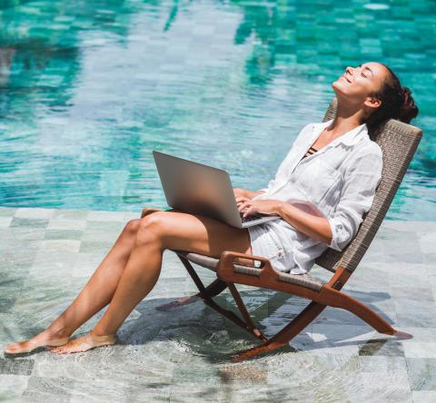 Le télétravail en vacances peut être autorisé